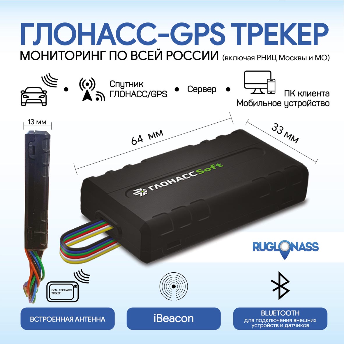 Бюджетный ГЛОНАСС GPS трекер